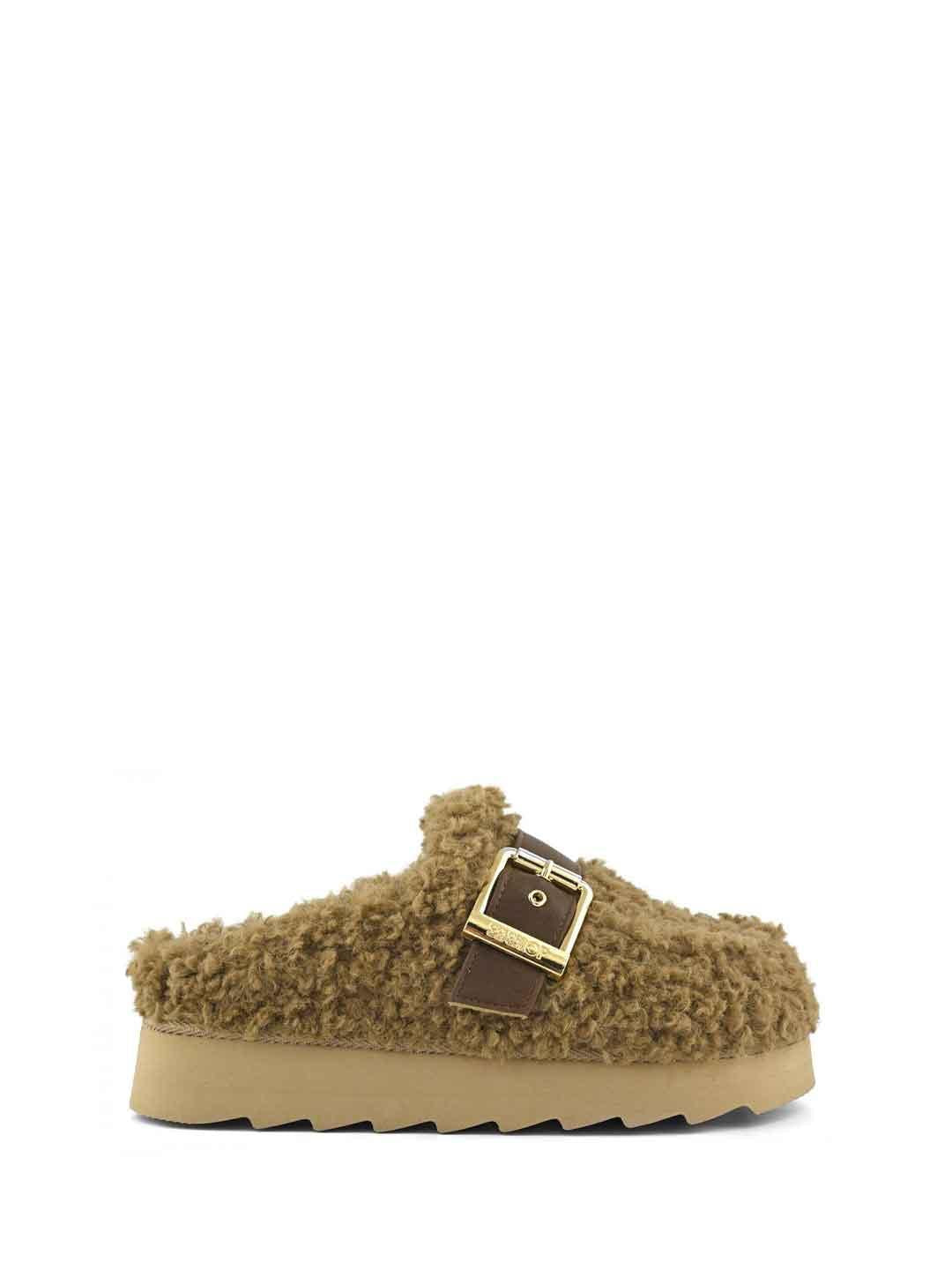 Colors Of California sabot marrone in teddy
