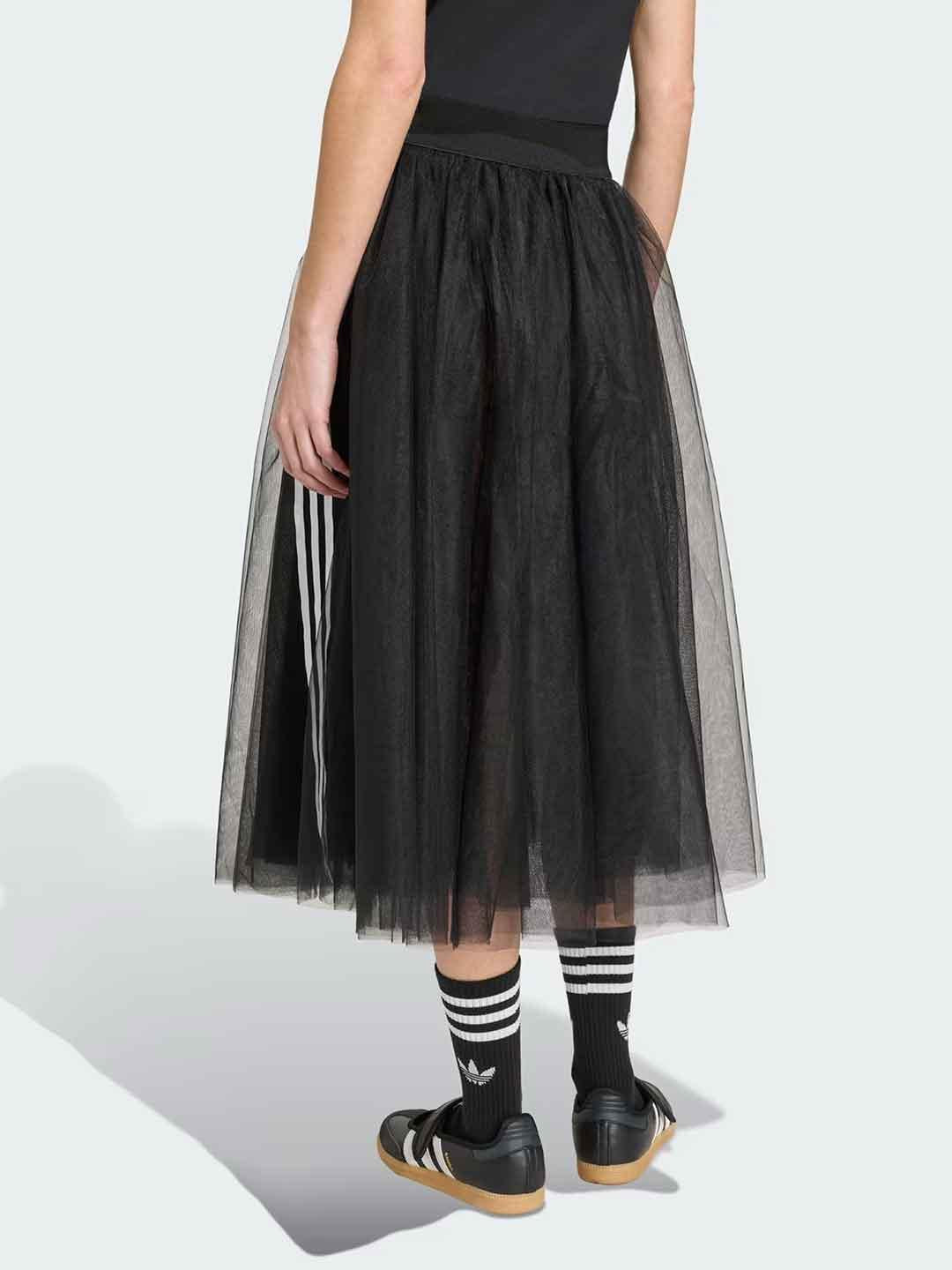Adidas gonna nero in tulle