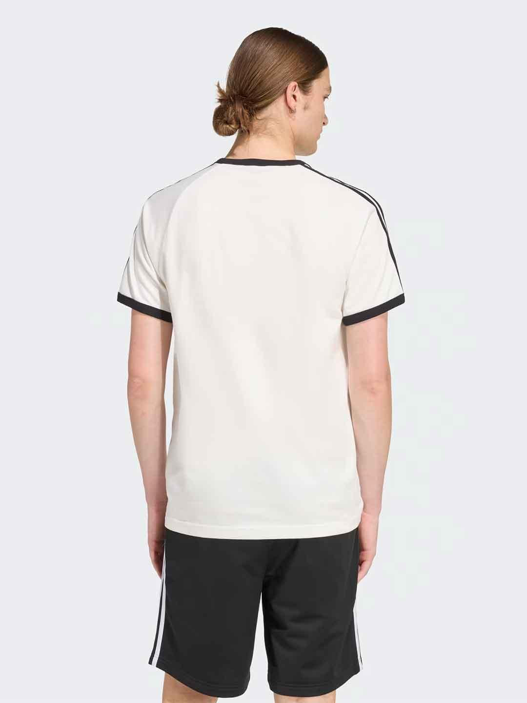 Adidas t-shirt bianco con logo nero