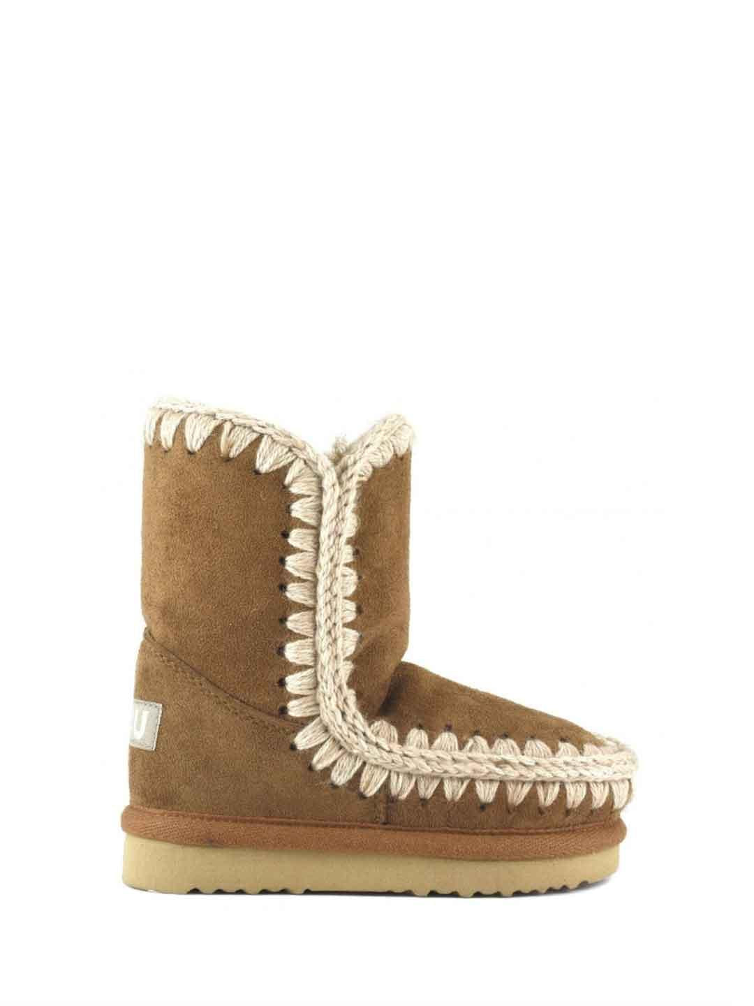 Mou Eskimo stivali kids beige in suede