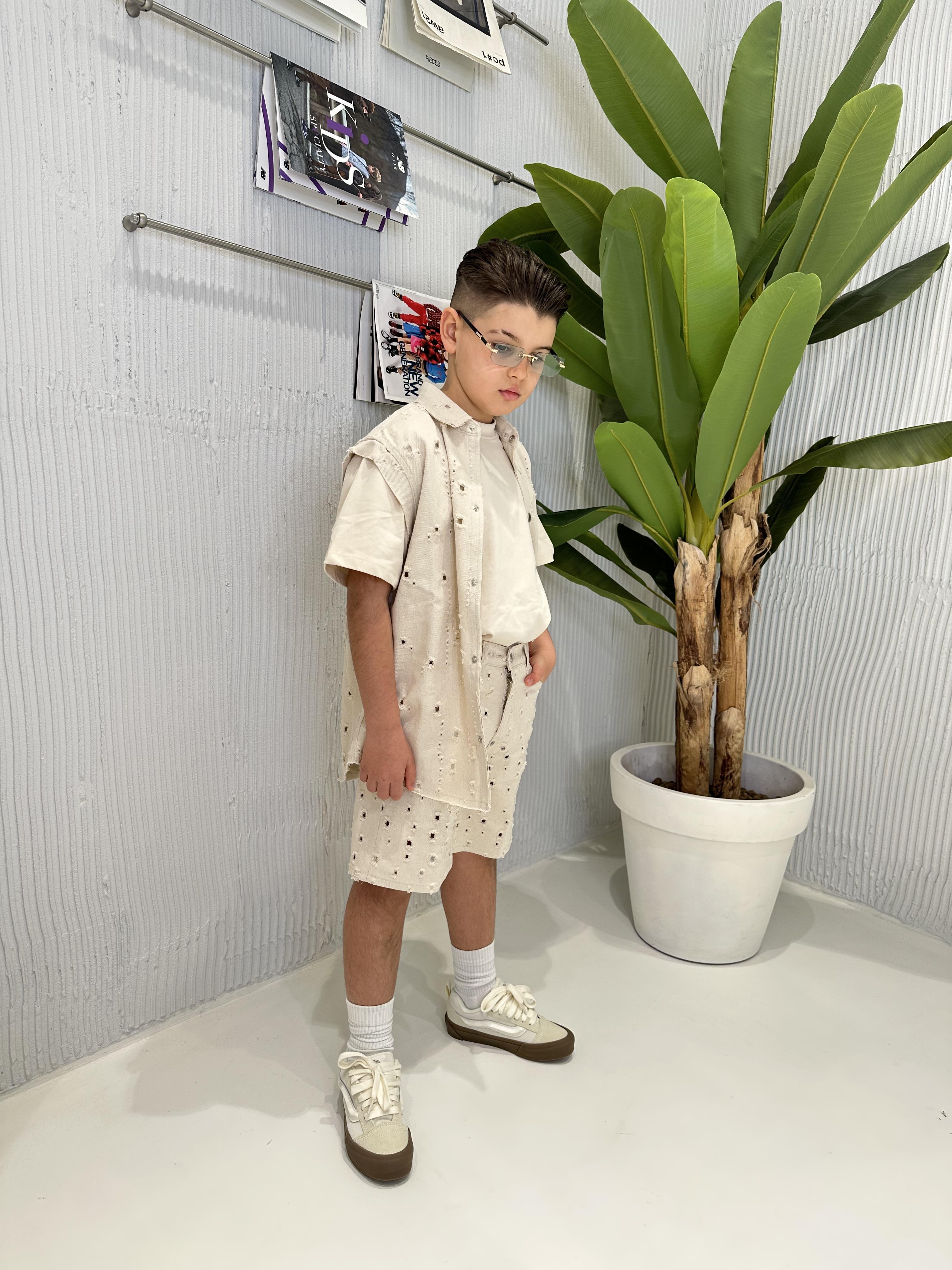 I'M Brian Kevin J bermuda kids panna traforato
