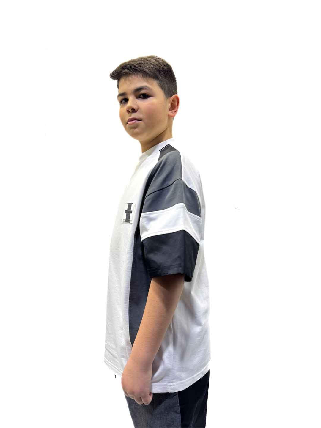 Yes London t-shirt kids bianco e nero