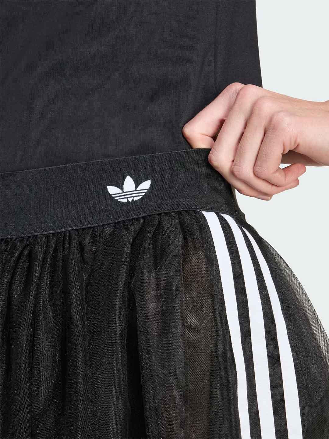 Adidas gonna nero in tulle