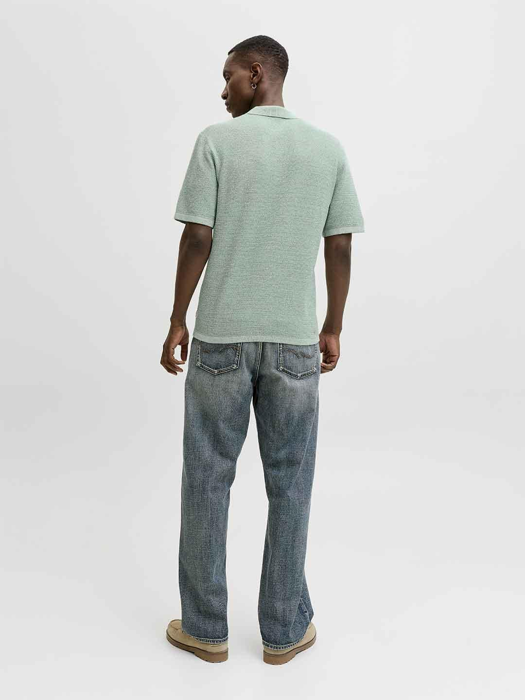 Jack & Jones polo verde con bottoni