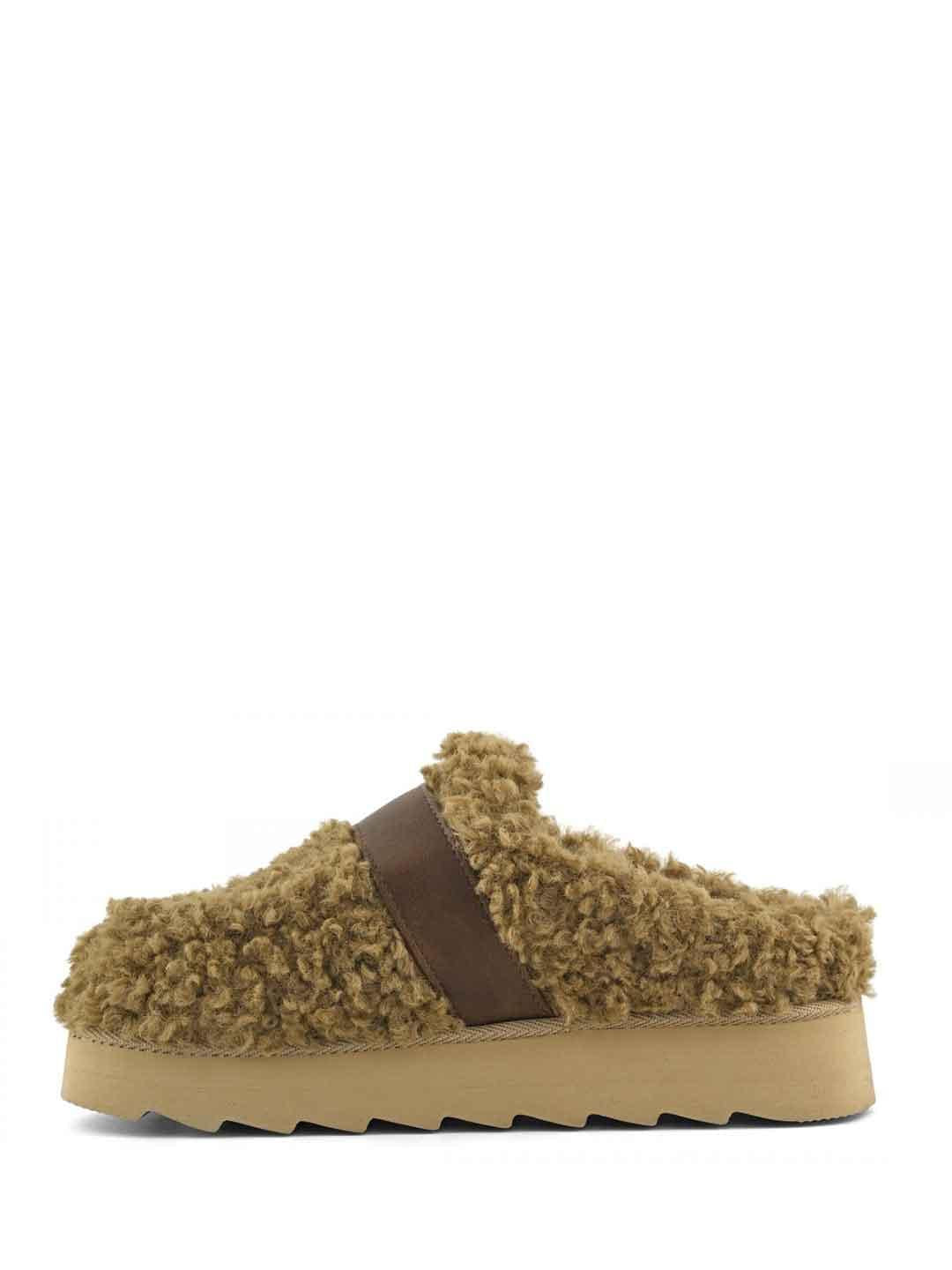 Colors Of California sabot marrone in teddy