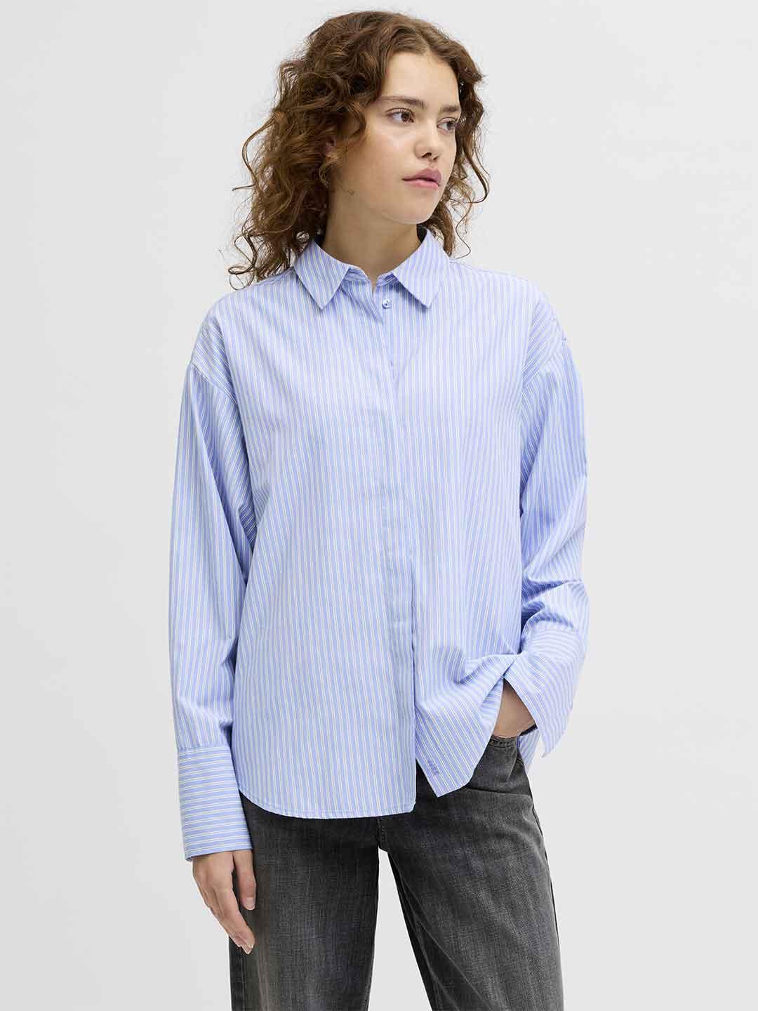 JJXX Caro camicia azzurro a righe