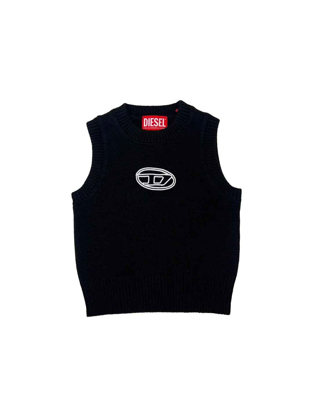 Diesel maglione nero smanicato