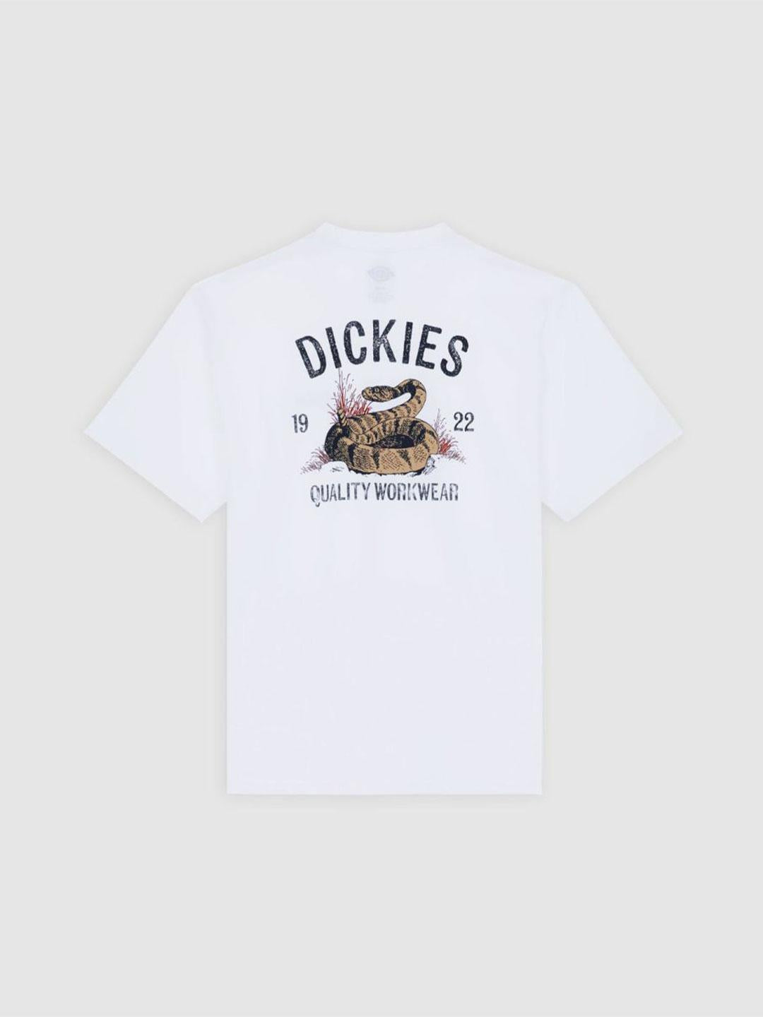 Dickies snake t-shirt bianco con stampa