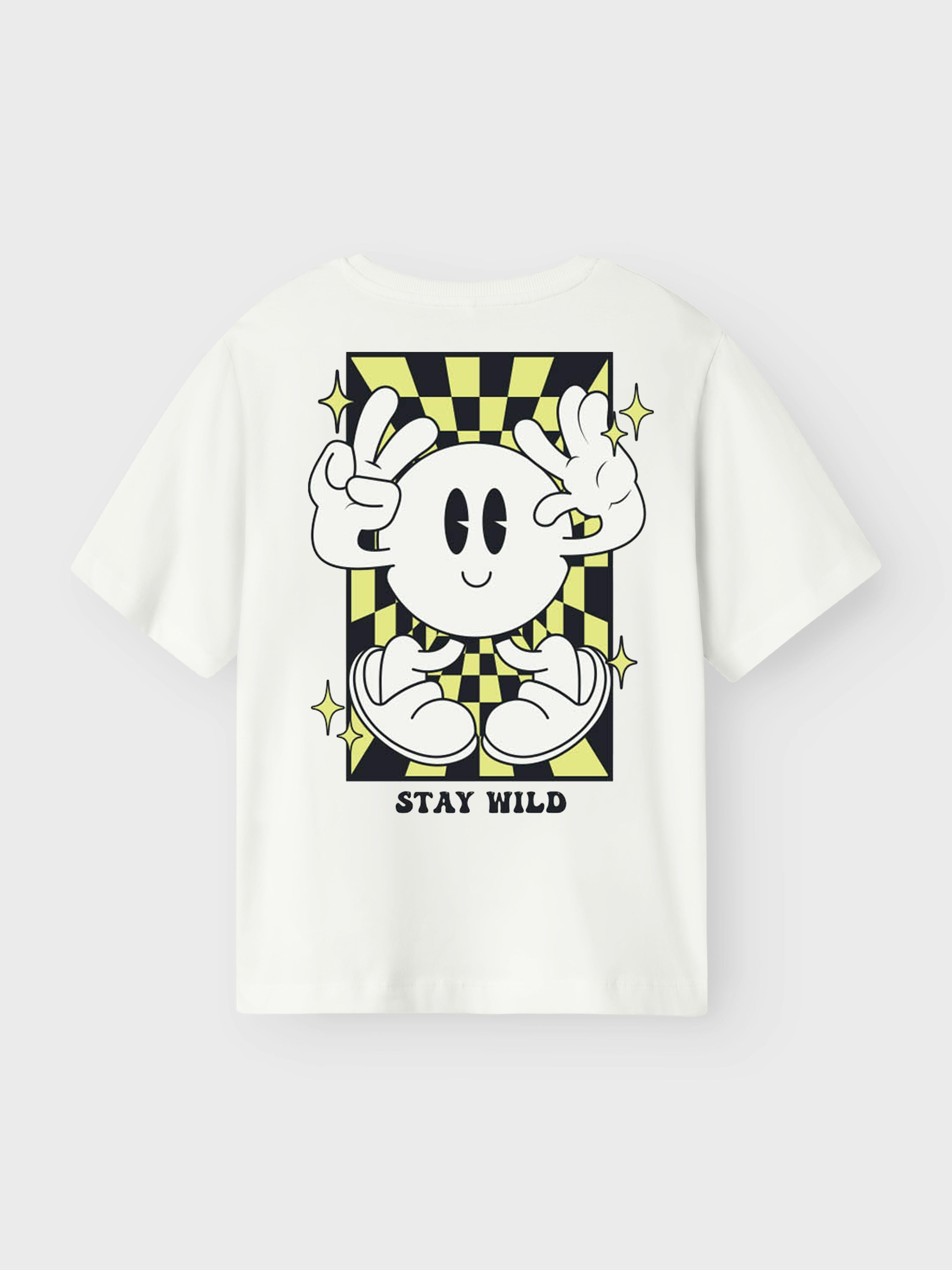 Name It t-shirt kids bianco con smile