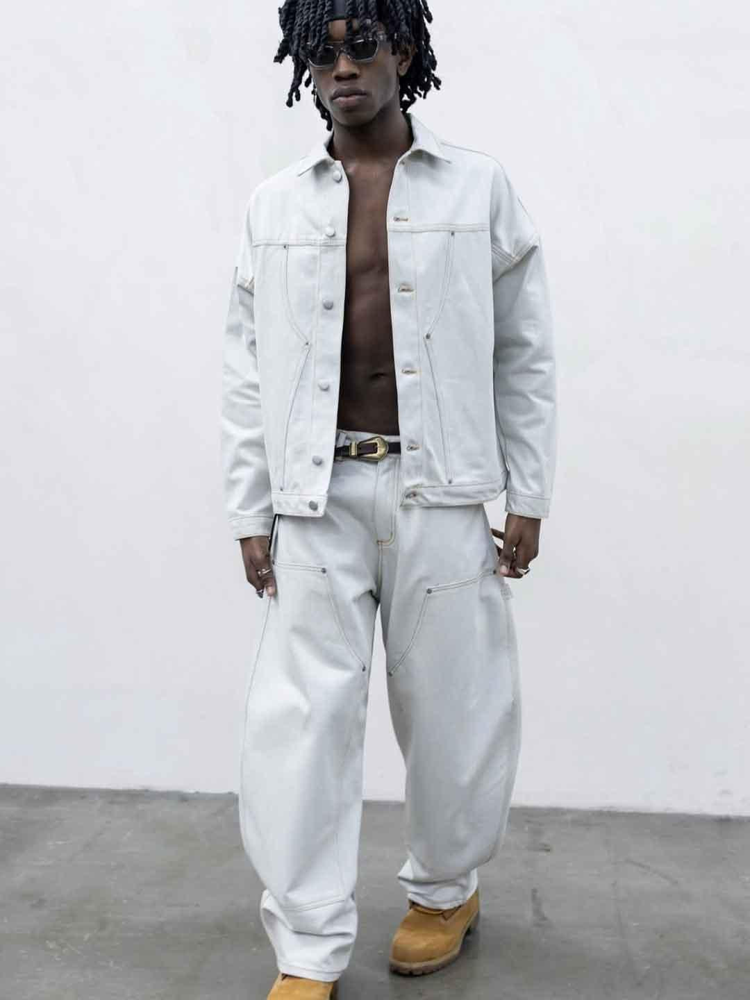 Present Day Carpenter coordinato in jeans