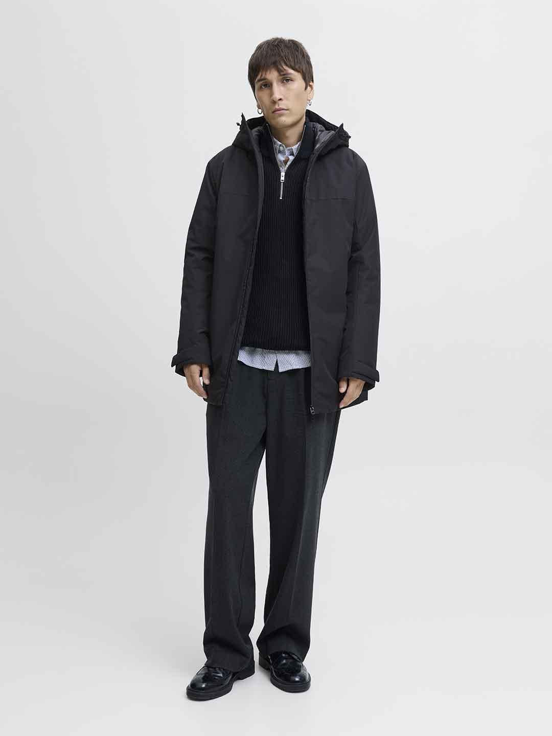 Jack & Jones parka giubbino nero