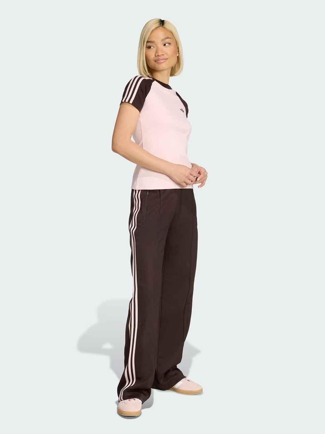 Adidas t-shirt rosa e marrone