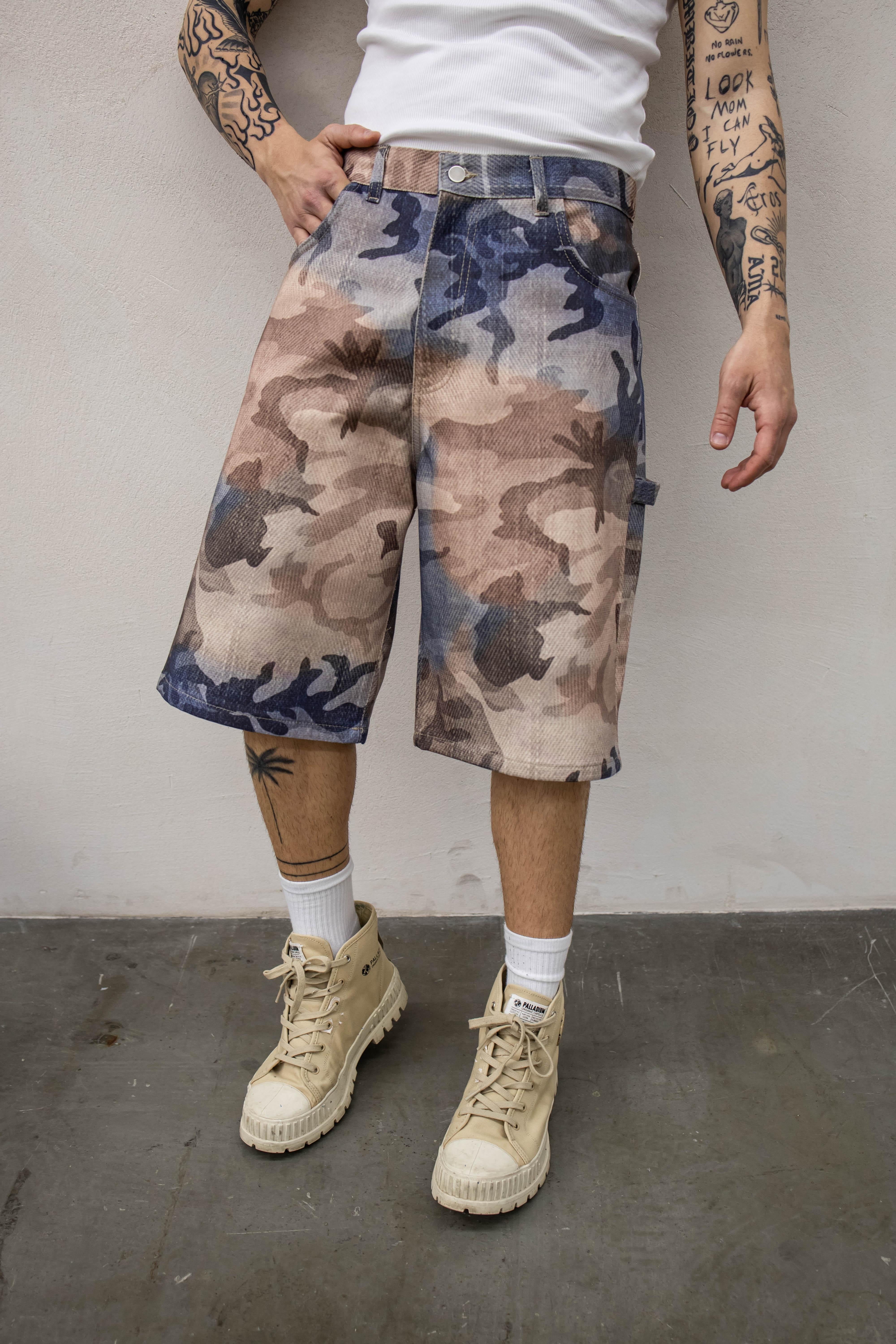 Present Day bermuda beige mimetico