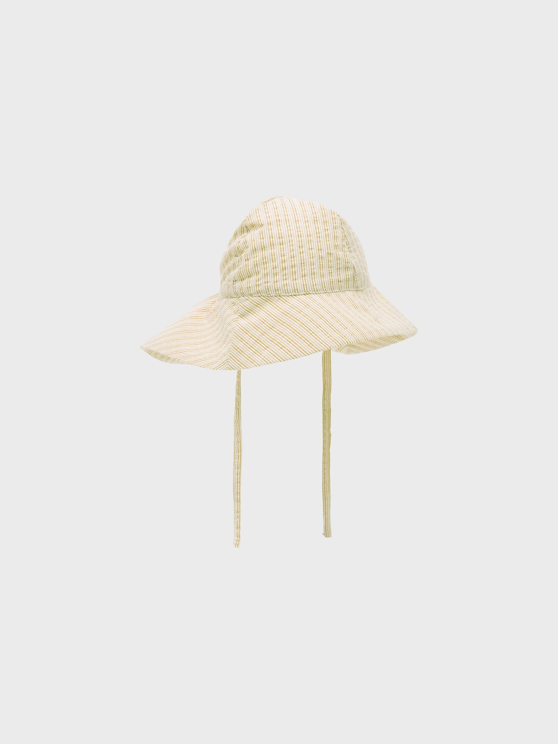 Name It Cappello da sole giallo a righe neonati