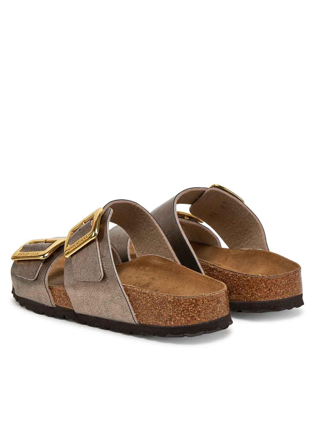 Birkenstock Sydney Cushion Buckle sandali bronzo