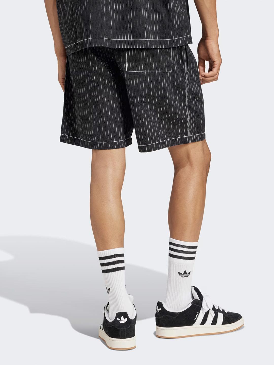 Adidas Wabash bermuda nero a righe