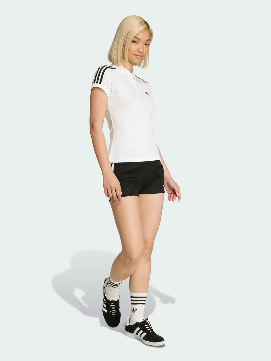 Adidas 3 stripes polo bianco