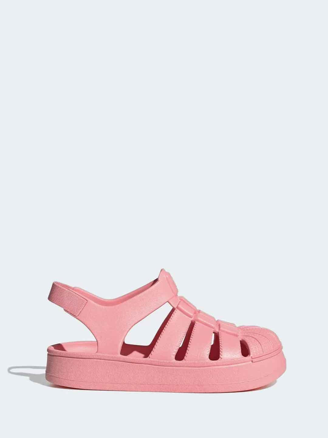 Adidas Super Star sandali kids rosa in gomma