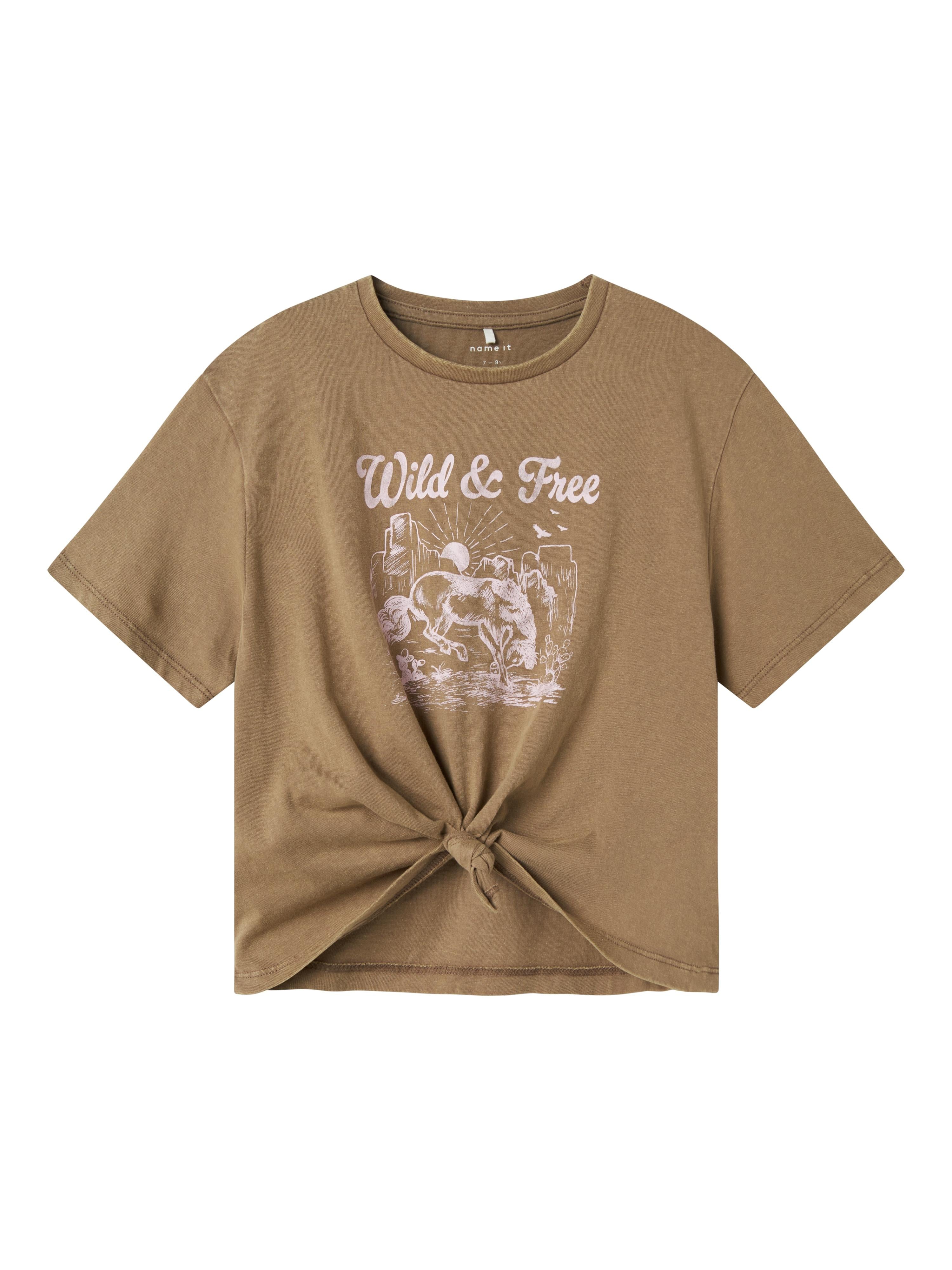 Name It t-shirt kids verde con stampa cavallo