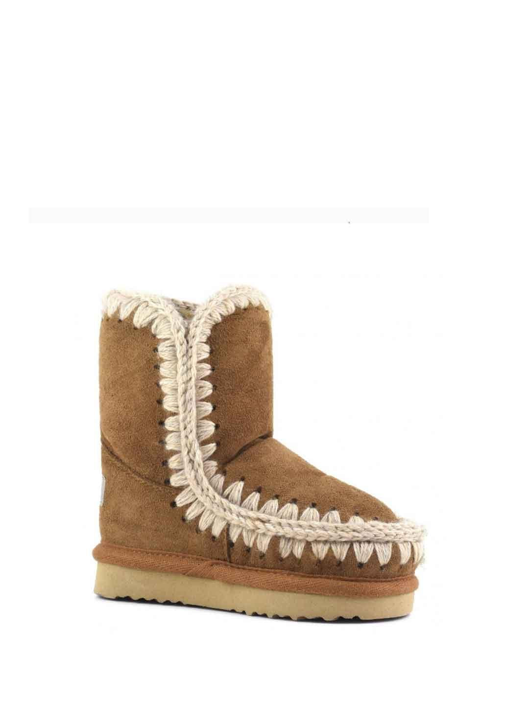 Mou Eskimo stivali kids beige in suede