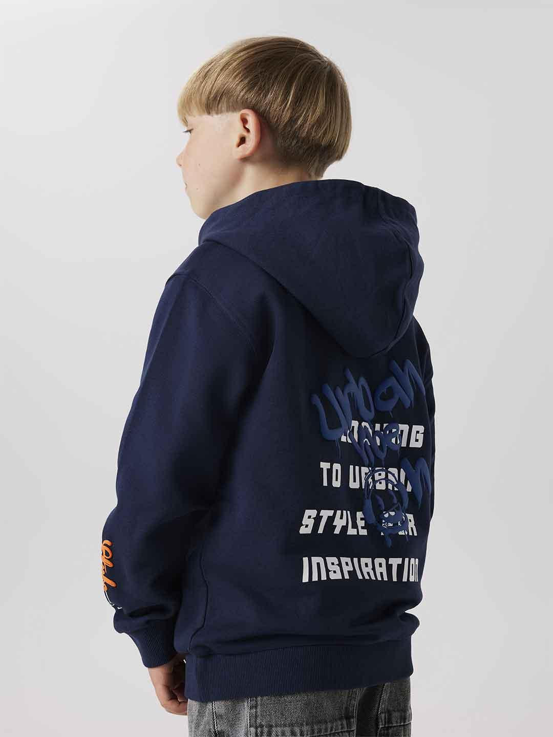 Name It felpa kids blu con stampe