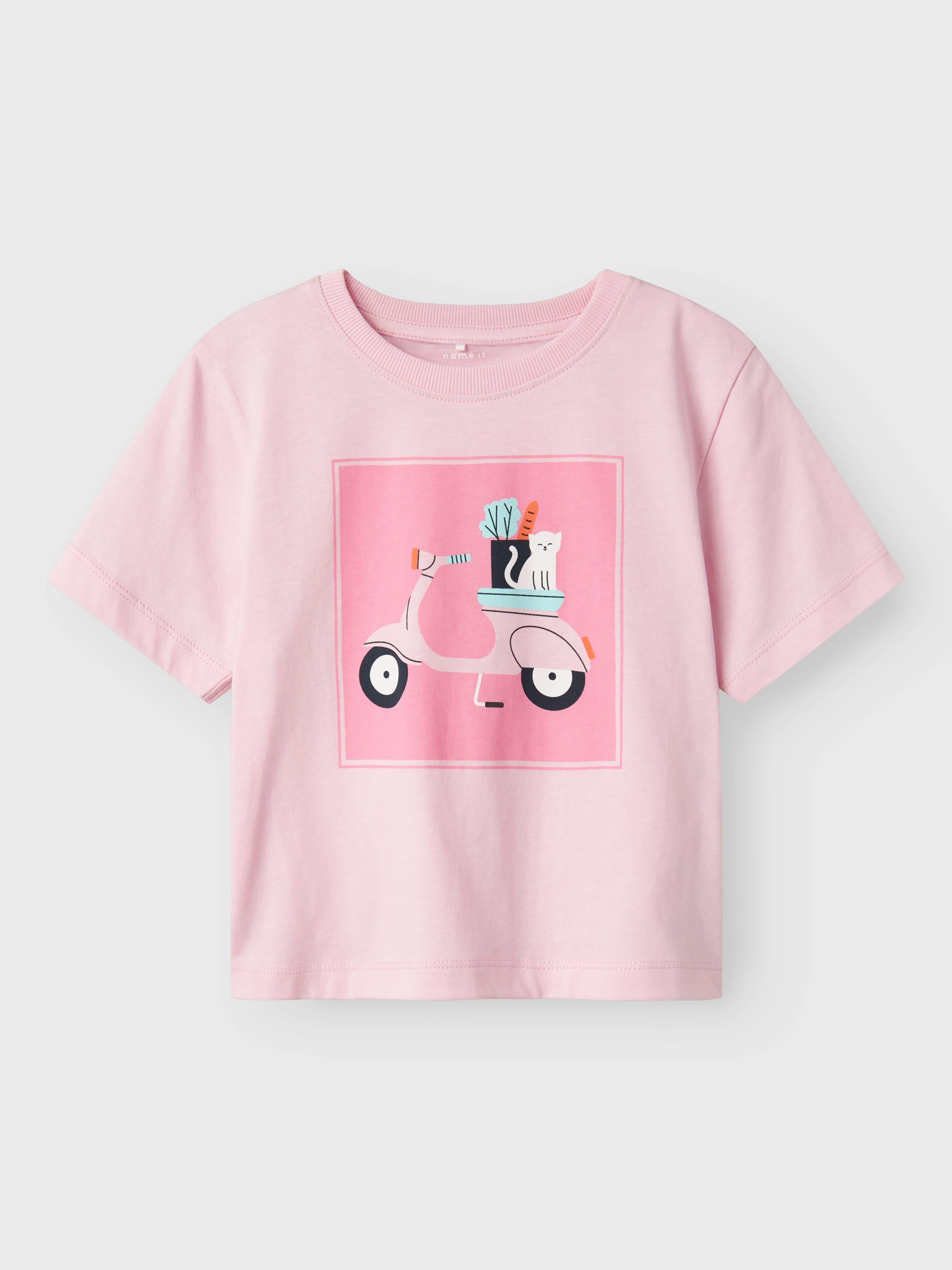 Name It t-shirt kids rosa stampa vespa