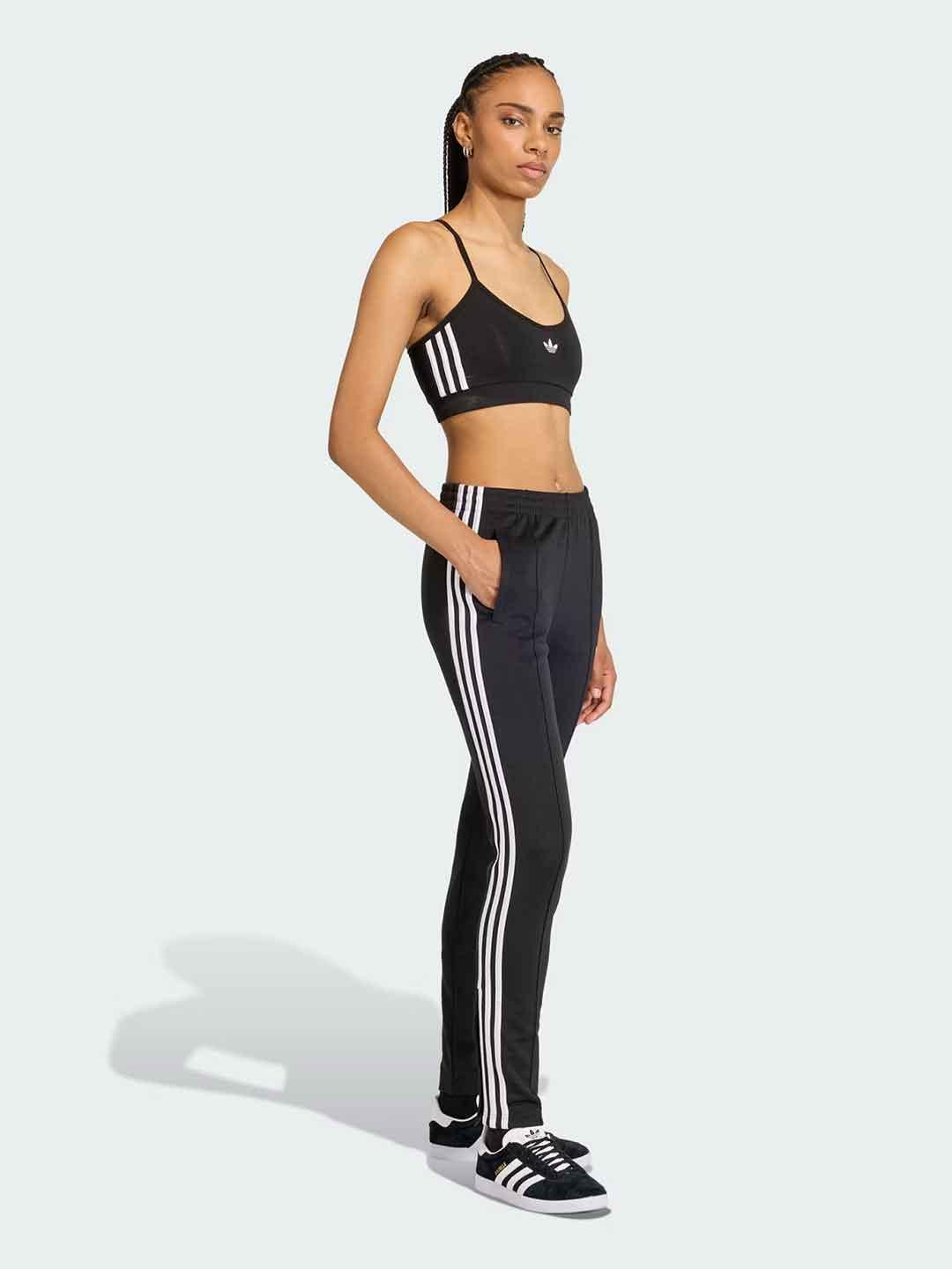 Adidas 3 Stripes top nero