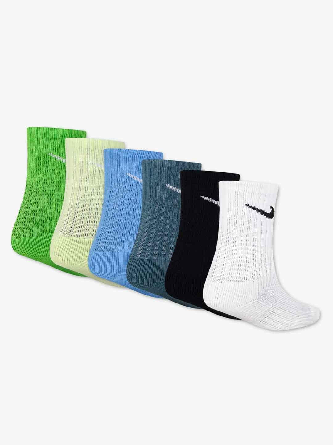 Nike calzini kids verde set da 6 paia