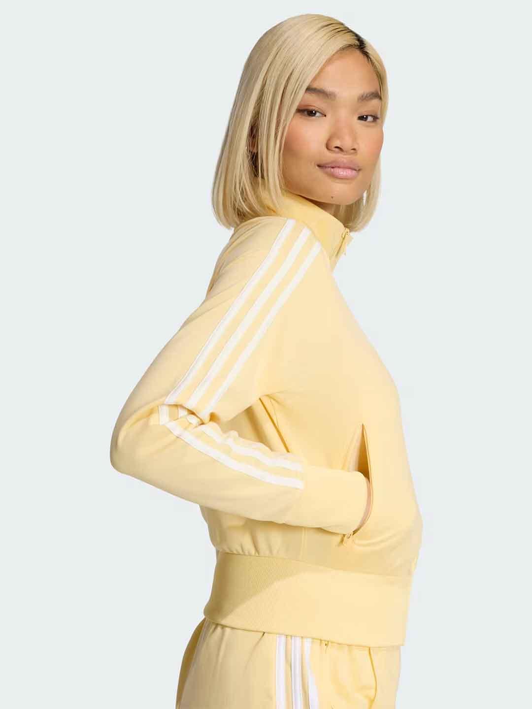 Adidas Firebird felpa giallo con zip