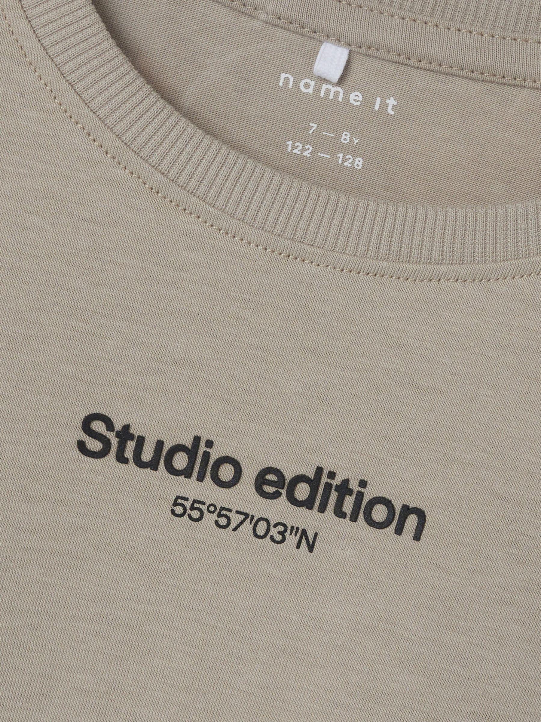 Name It t-shirt kids beige grafica studio edition