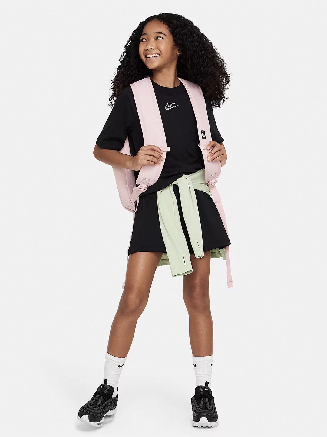 Nike t-shirt kids nero crop