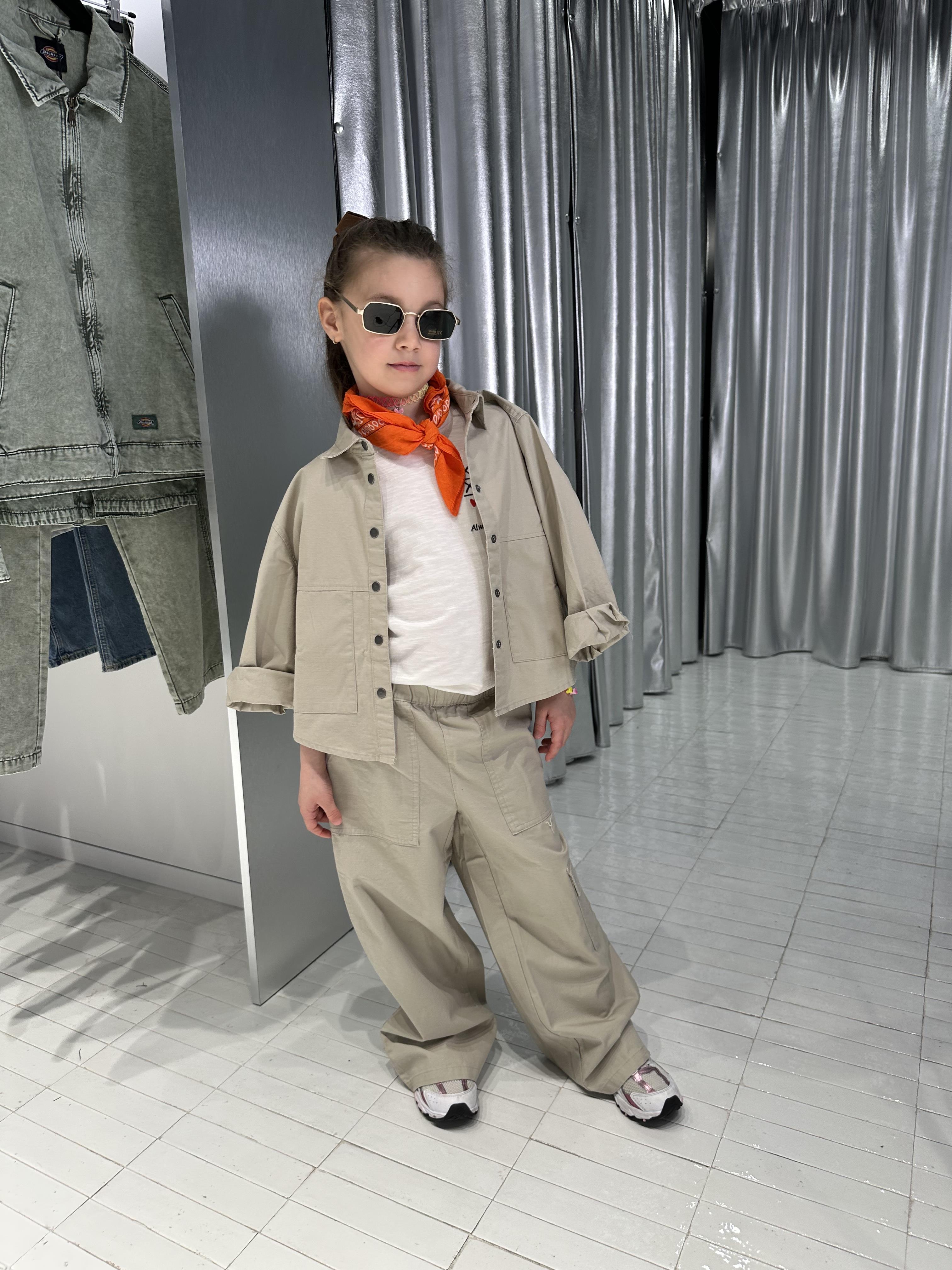 Name It camicia kids beige oversize