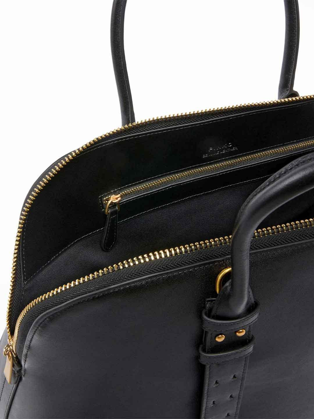 Pinko Bowling Bag Maxi borsa nero