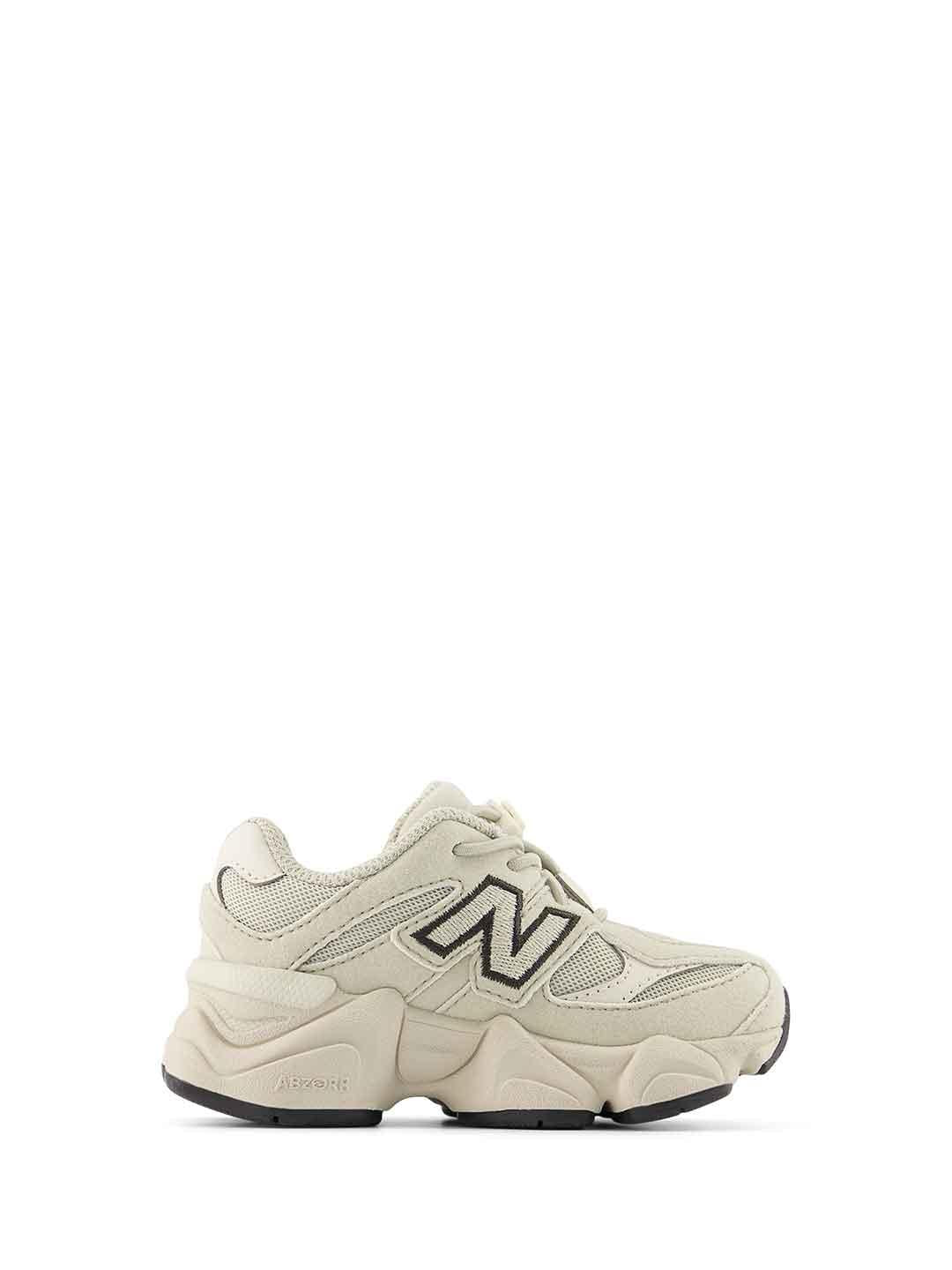 New Balance 9060 sneakers kids beige logo nero