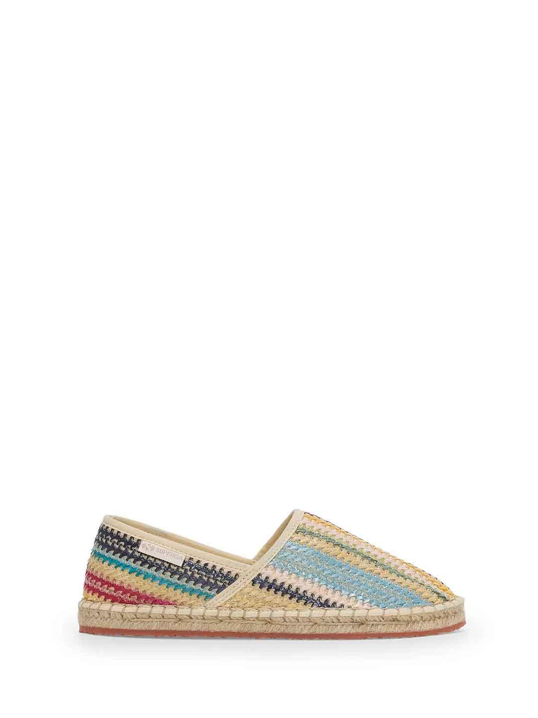 Superga espadrillas multicolor in rafia