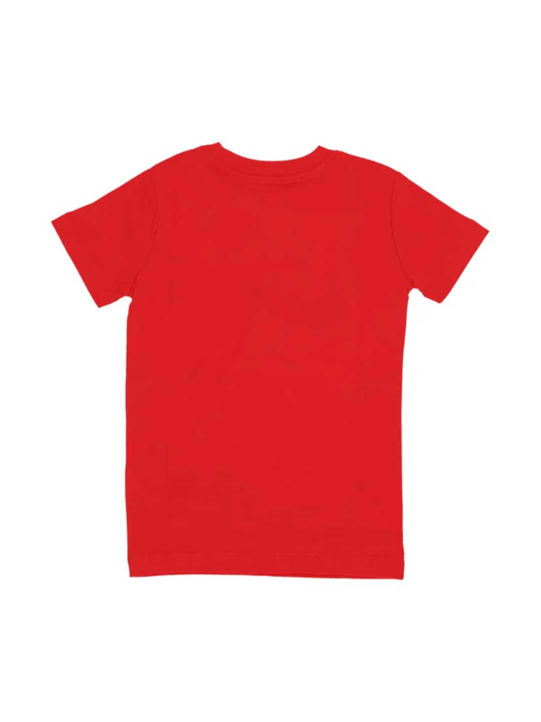 Nike t-shirt kids rosso con logo nero