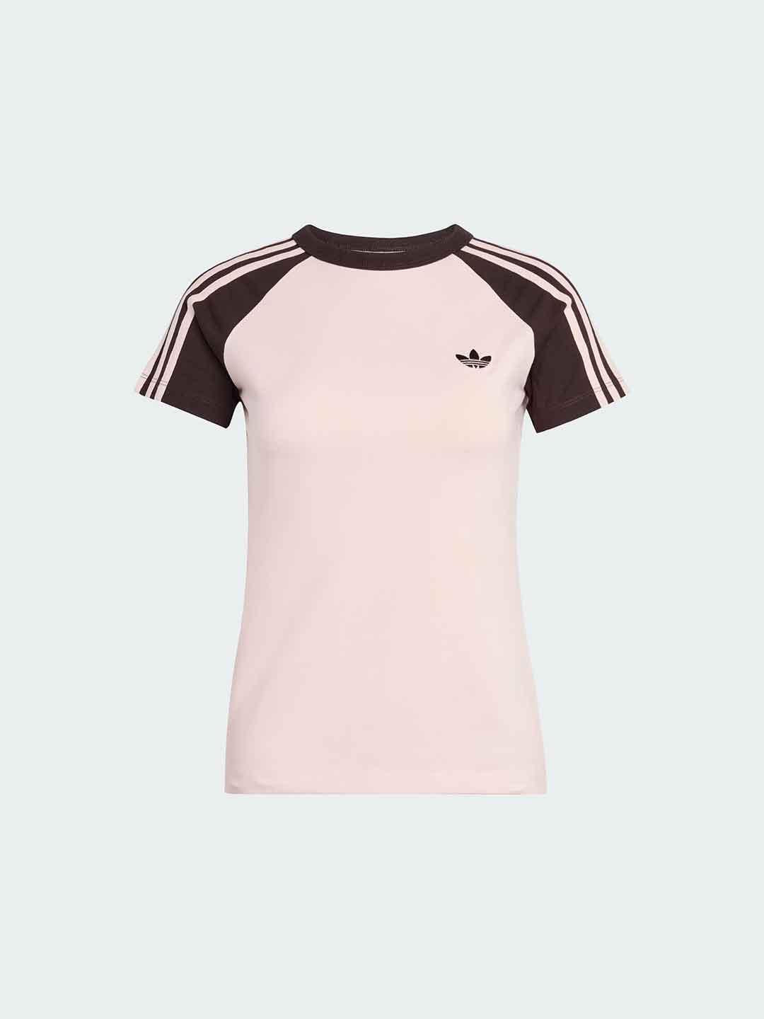 Adidas t-shirt rosa e marrone