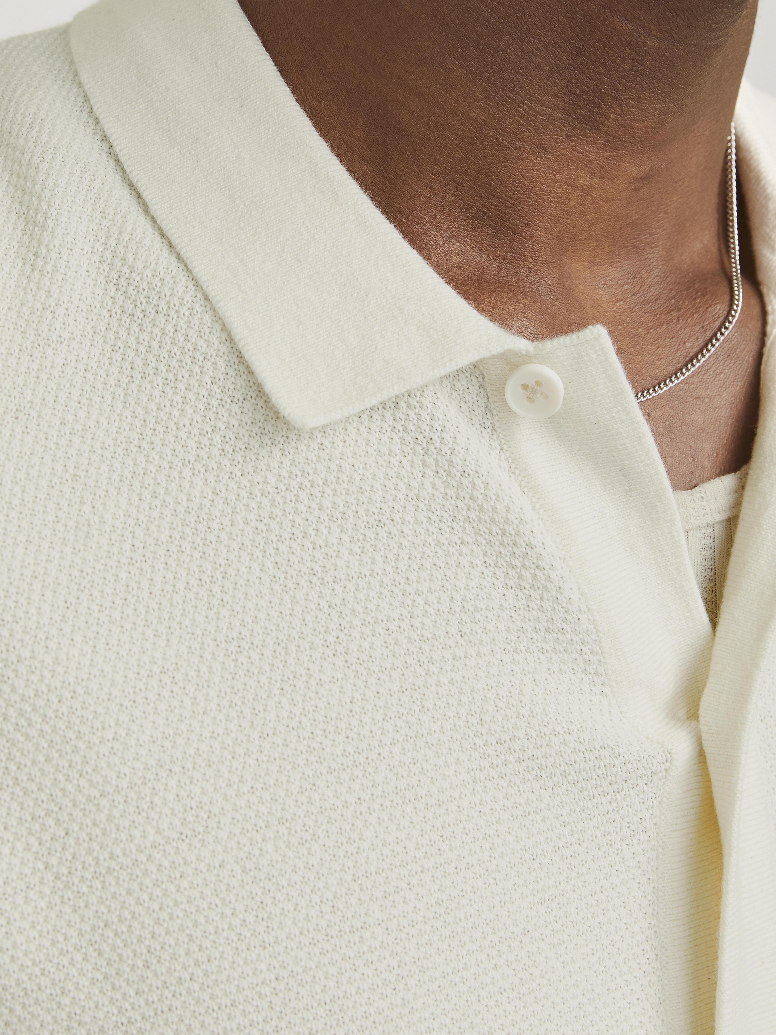 Jack & Jones polo panna con bottoni