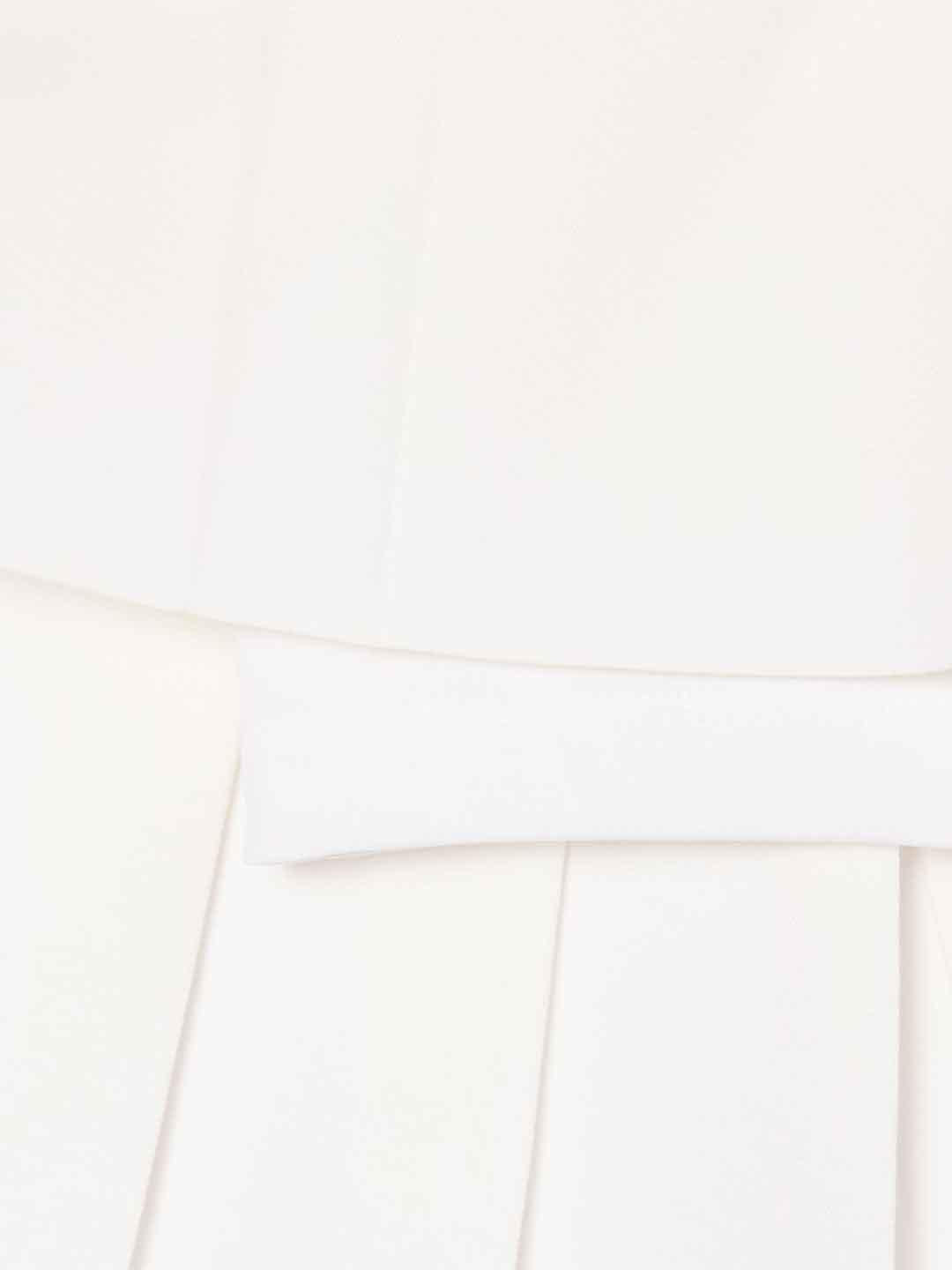 Lacoste gonna kids bianco plissettata
