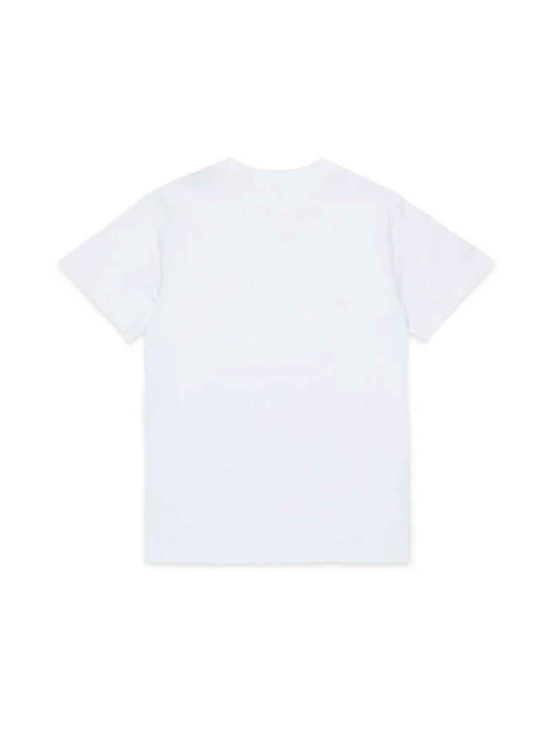 Diesel t-shirt kids bianco con logo ricamato