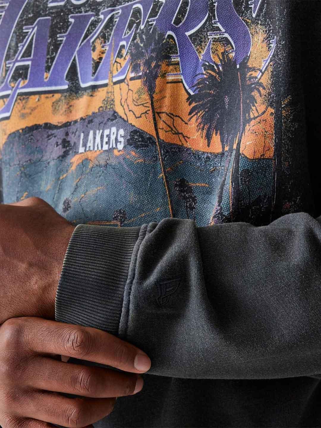 New Era felpa grigio Lakers