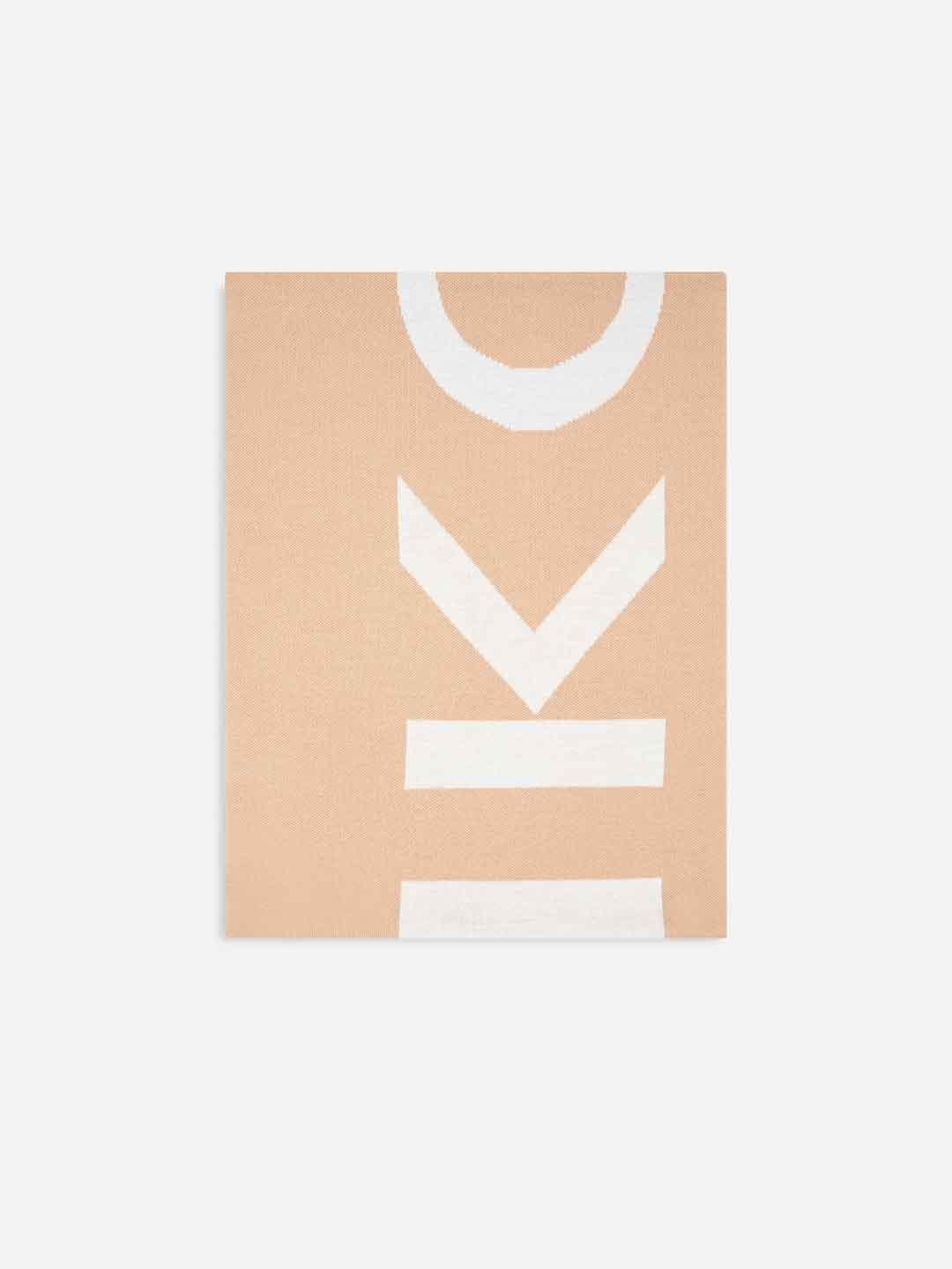 Pinko sciarpa beige con logo lettering