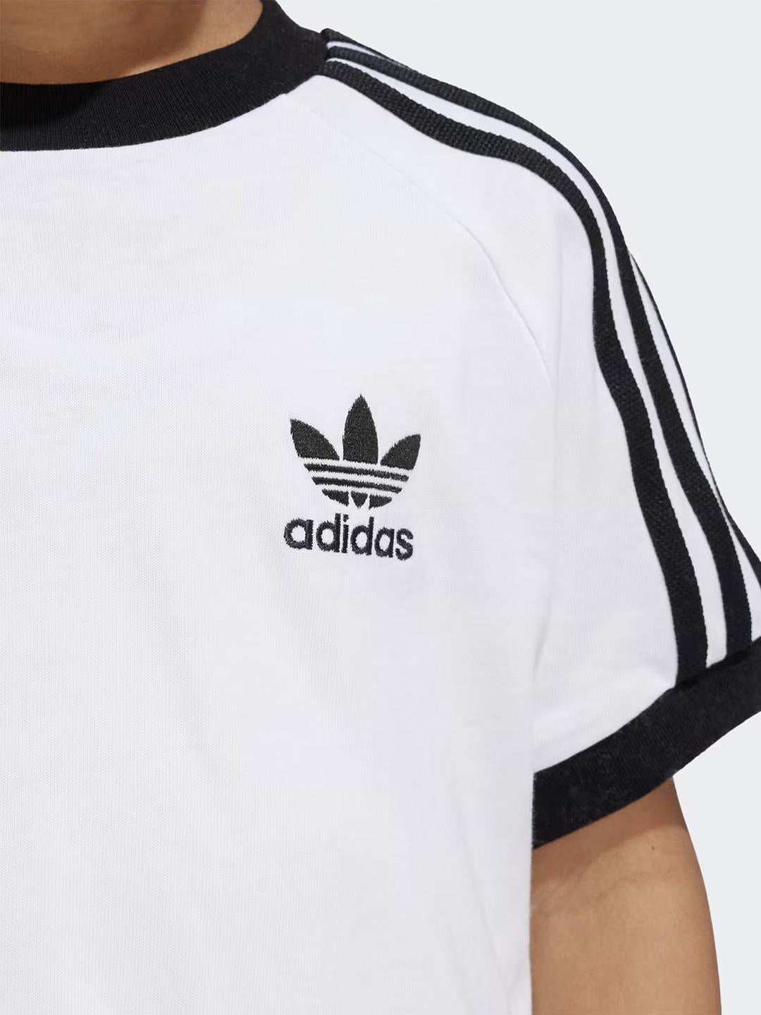 Adidas Adicolor t-shirt kids bianco e nero