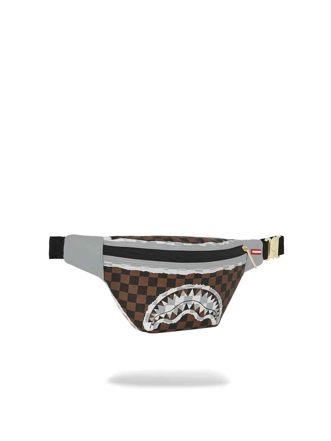 Sprayground Cream and Brown marsupio marrone