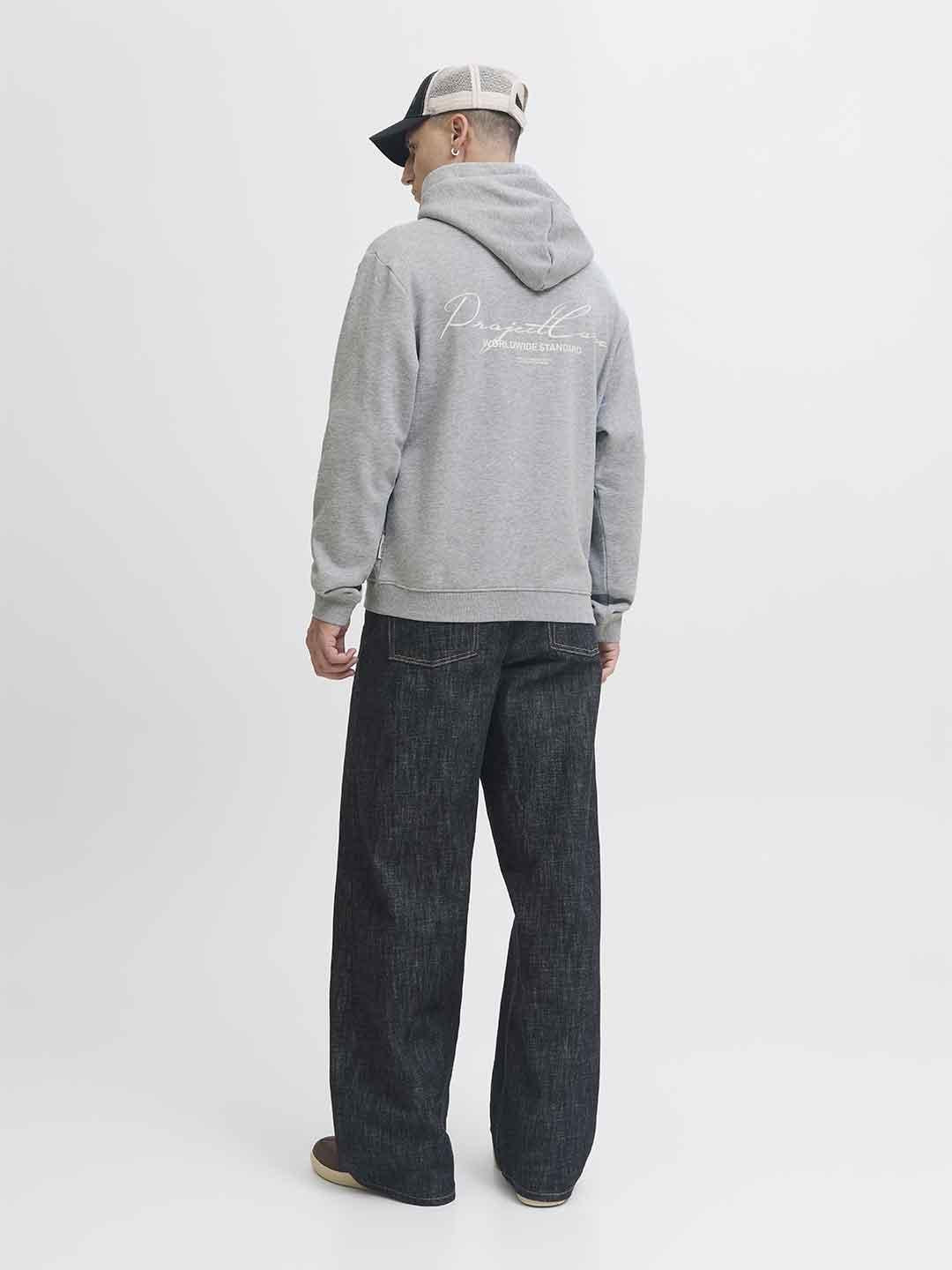 Jack & Jones felpe grigio con cappuccio