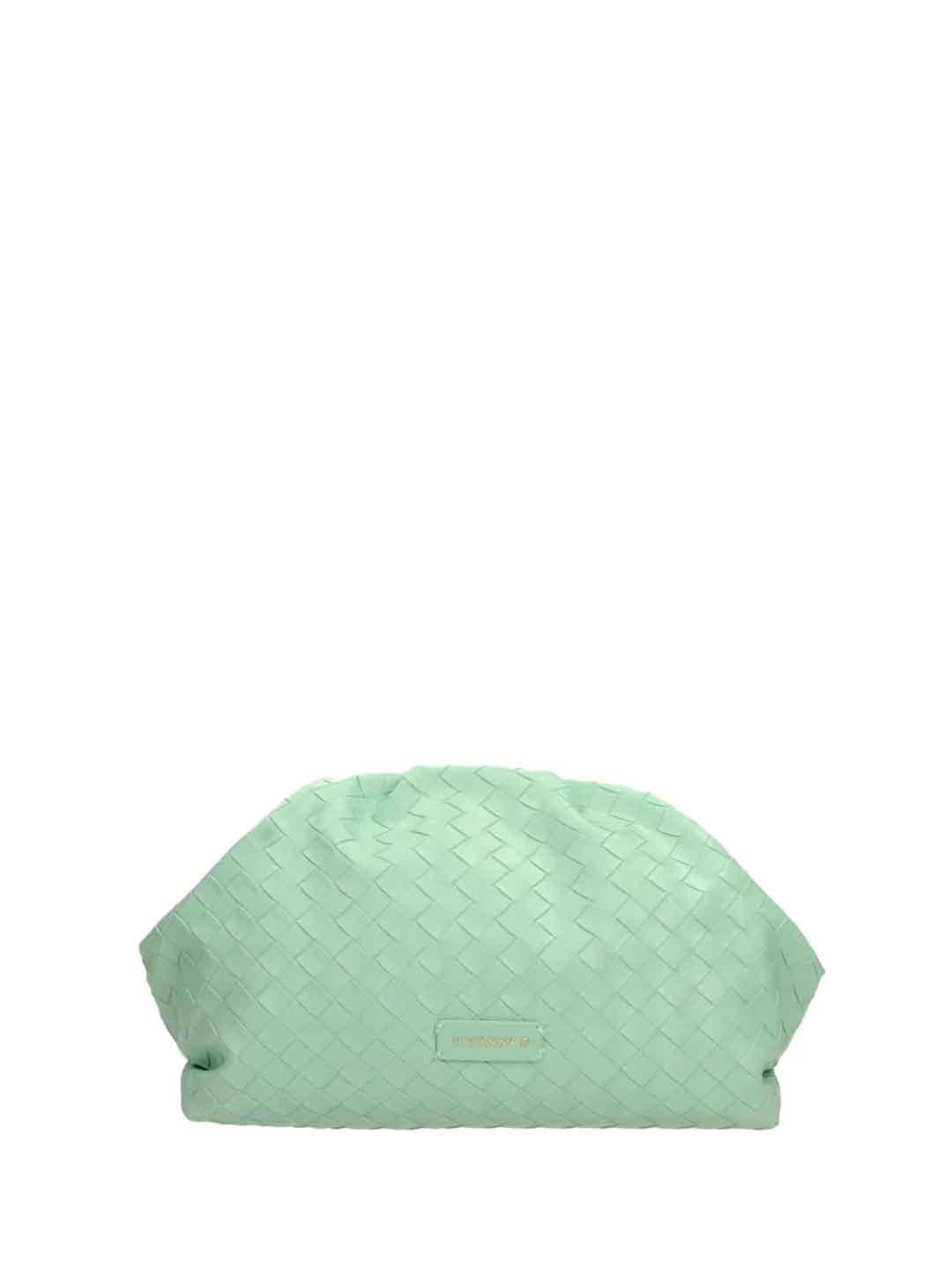 Vivienne D Maxi Pochette Twist borsa verde