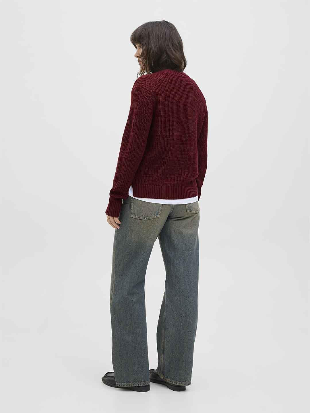 JJXX Global maglione bordeaux