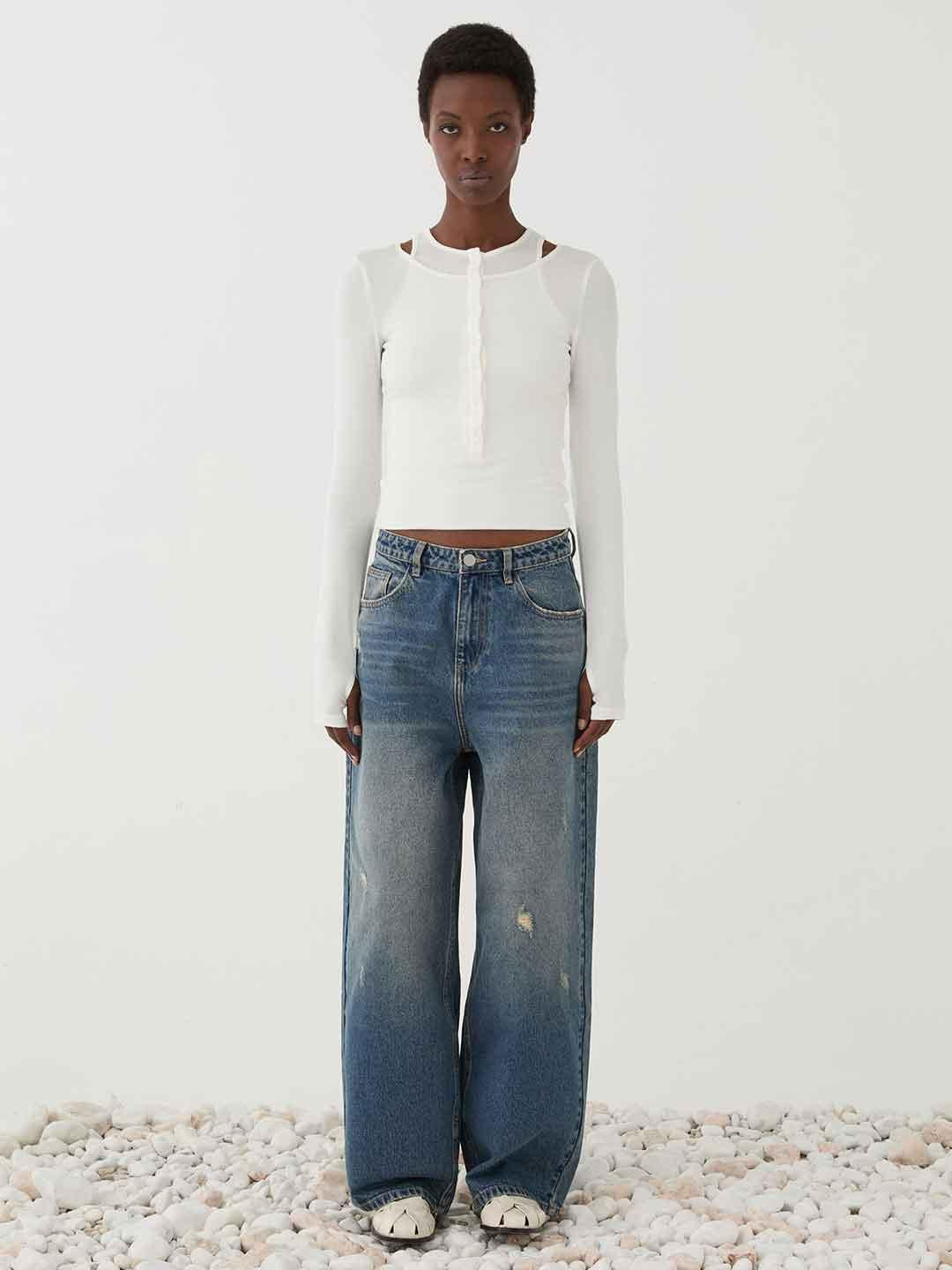 Eleh jeans sabbiato