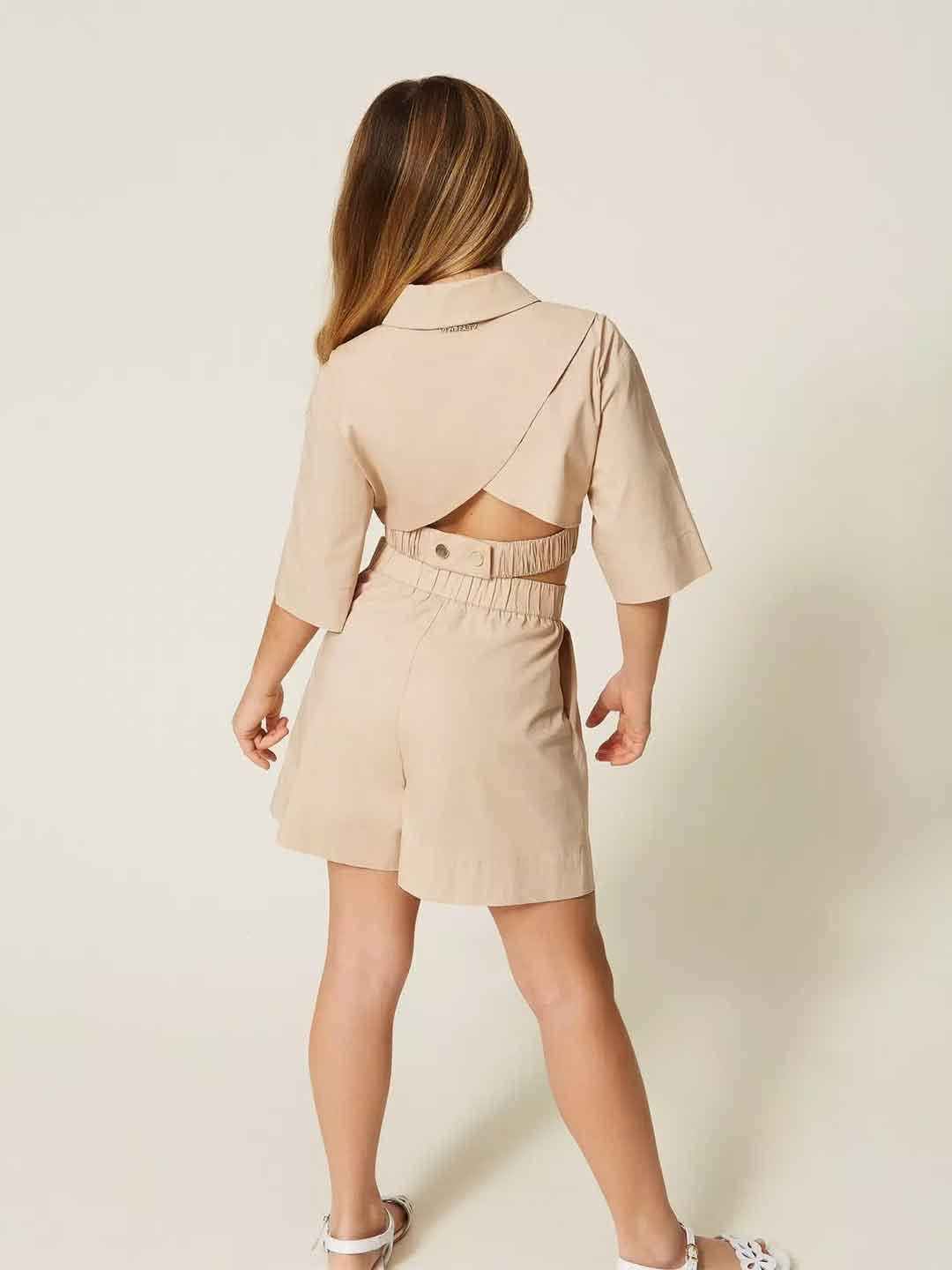 Twinset coordinato kids beige