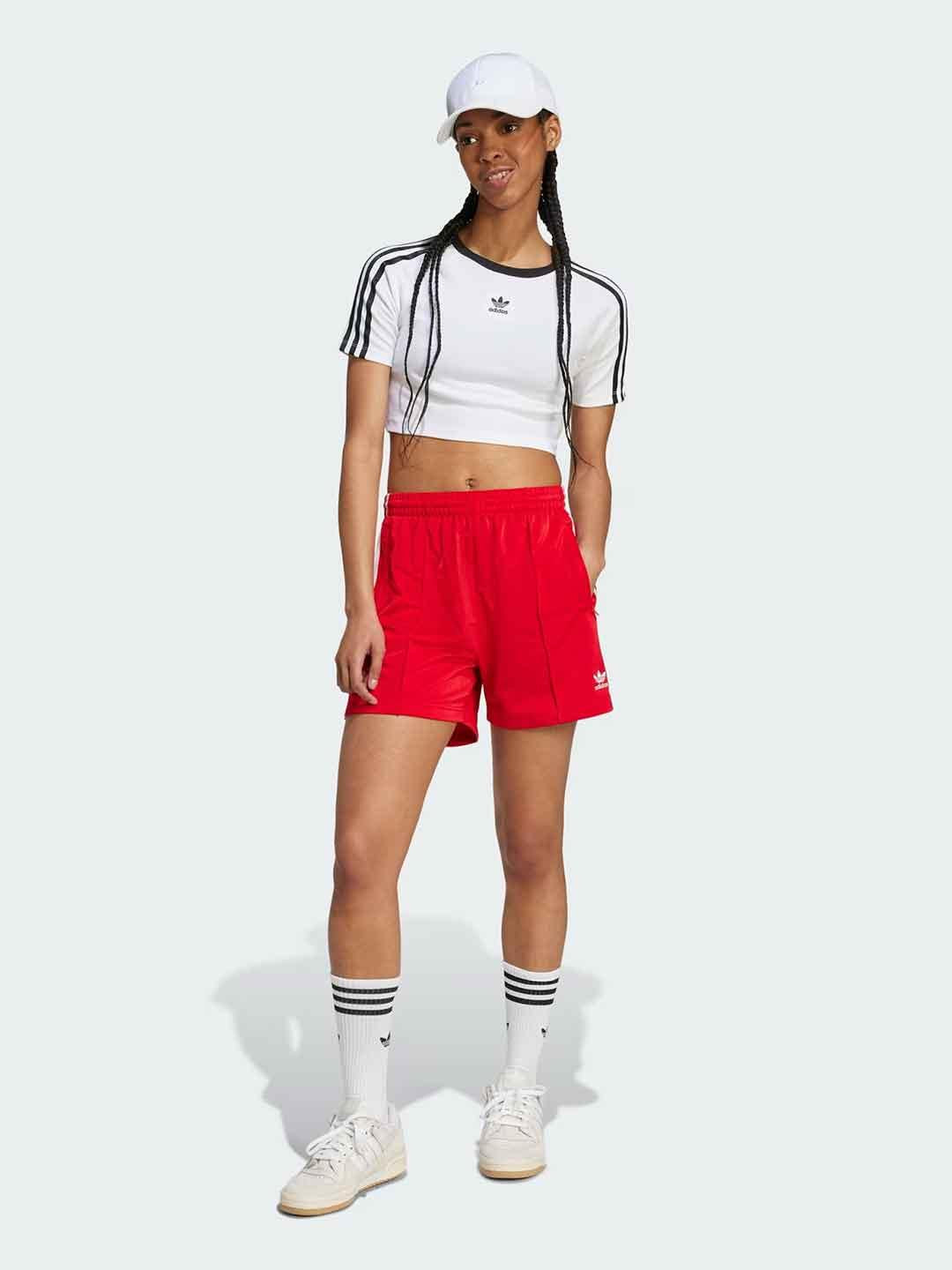 Adidas shorts rosso